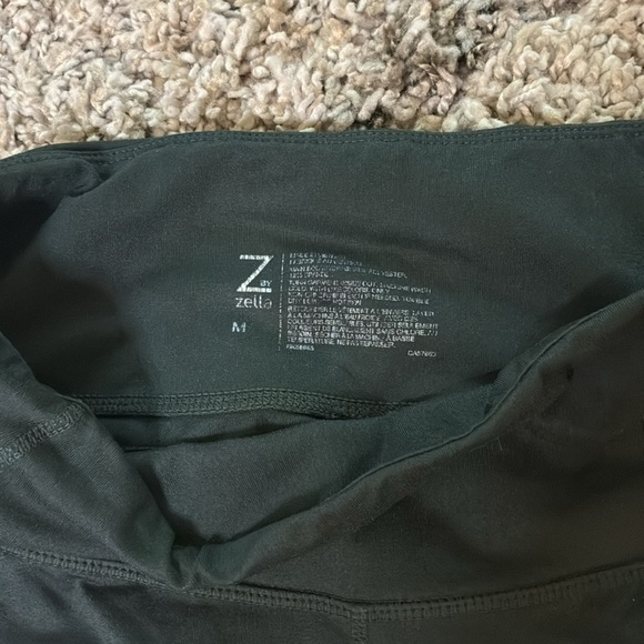 Zella Dark Green Active Leggings - Picture 2 of 4